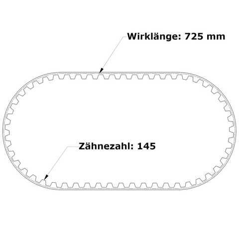 PU Zahnriemen 725-T5-12