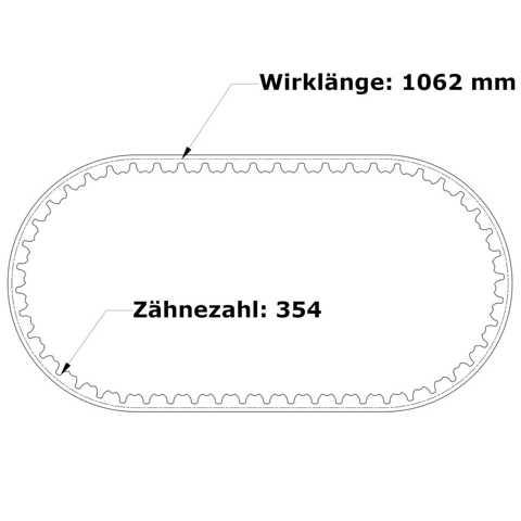 Zahnriemen 1062-RPP3-6 mm