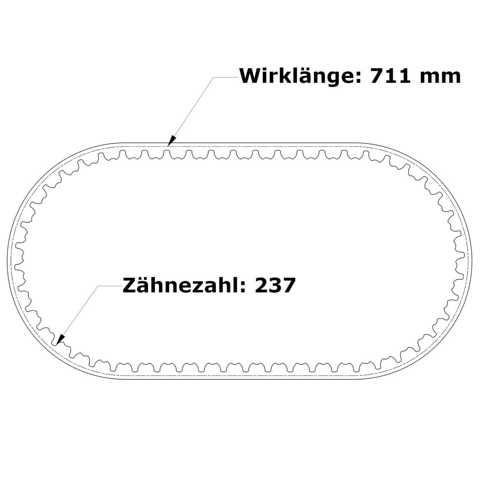 Zahnriemen 711-RPP3-9 mm