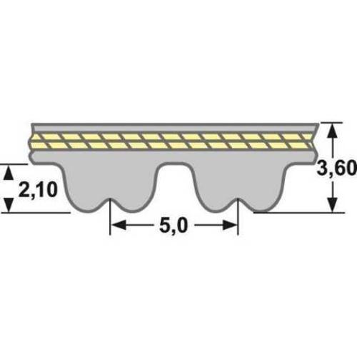Zahnriemen 375-SLV5-15 mm